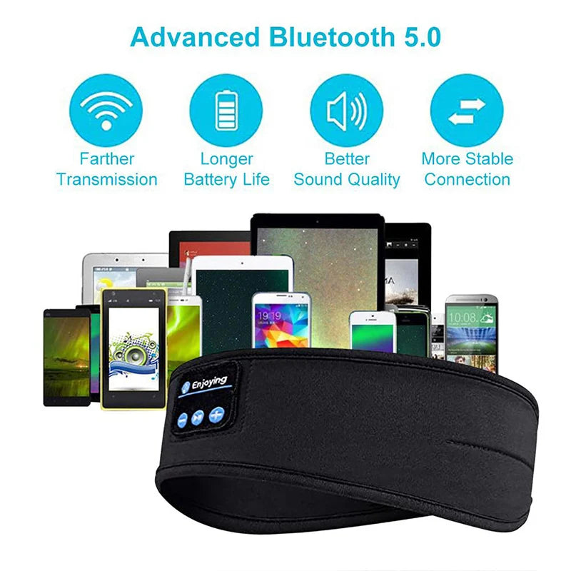Fascia Sportiva con Cuffie Bluetooth 5.0 - Musica & Comfort per il Tuo Allenamento